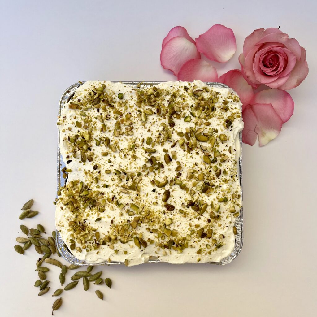 Rose and Cardamom Tres Leches