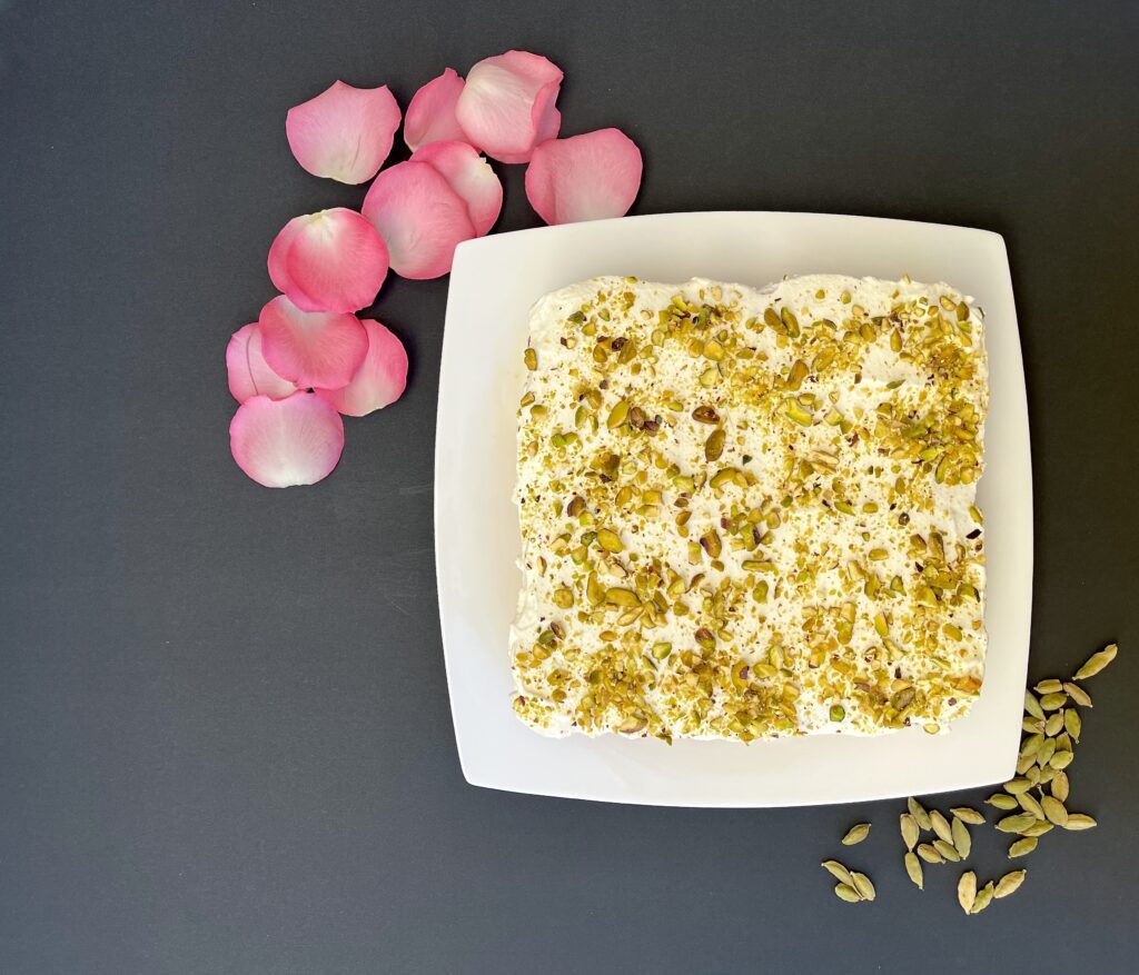 Rose and Cardamom Tres Leches